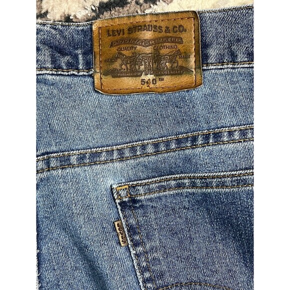 Levi's Strauss Signature 540 Relaxed Fit Jeans 38 x 32 Wrinkle Free Purple Tag - Picture 8 of 12